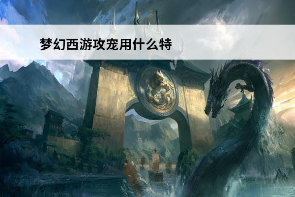 梦幻西游攻宠用什么特性 梦幻西游召唤兽特性