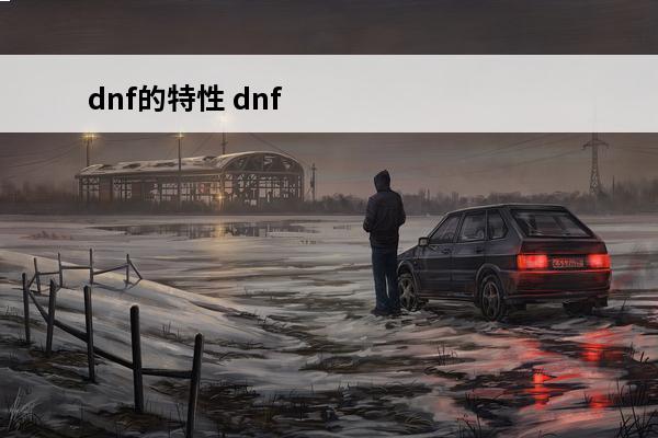 dnf的特性 dnf特性技能是什么？