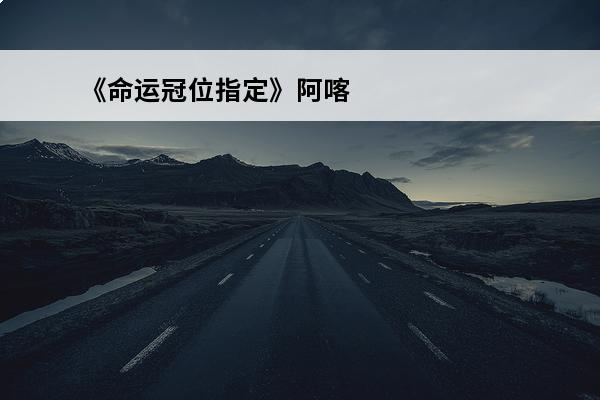 《命运冠位指定》阿喀