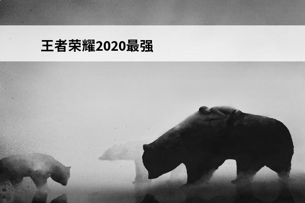 王者荣耀2020最强