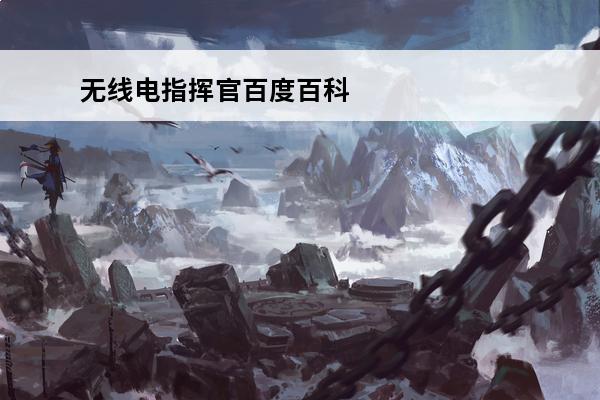 无线电指挥官百度百科 无线电指挥官百度