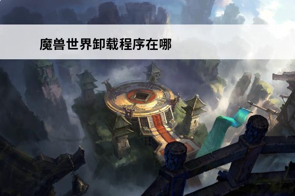 魔兽世界卸载程序在哪里 魔兽世界下载完后安装程序可以卸载吗?